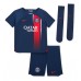 Paris Saint-Germain Kylian Mbappe #7 Koszulka Podstawowych Dziecięca 2023-24 Krótki Rękaw (+ Krótkie spodenki)